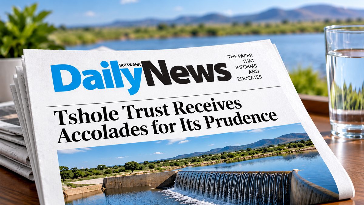 Tshole Trust Receives Accolades for Its Prudence